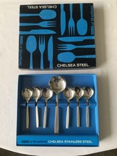 Chelsea Stainless Steel Cultery- Viners of Sheffield. 7 piece fruit set (spoons)