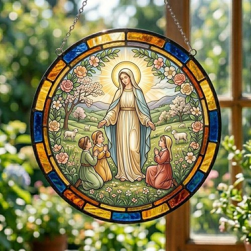 Virgin mary suncatcher - virgin,