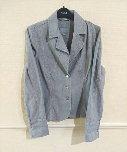 Per una women grey button - una, women's