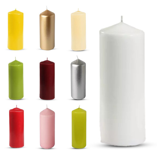 Pillar candles unscented - pillar,