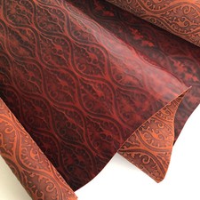 Brown Baroque Pull Up Distressed Look Veg Tan Full Grain Real Cowhide Leather