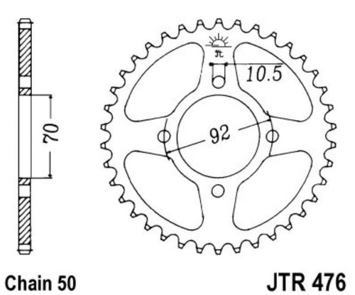 Sprocket 41t pitch - sprocket, for