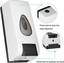 Wall Mounted Push Bathroom Soap Dispenser for Shower Hand Gel Shampoo Bath