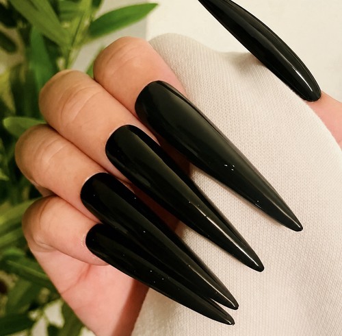 Black gloss super - gloss, stiletto