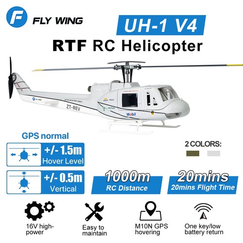 Fly wing rc - uh-1, helicopter
