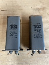 2x TCC Visconol 4MFD 600vdc CP130T Capacitor - E63