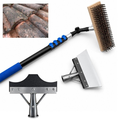 Extendable roof cleaning pole - roof,