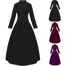 Victorian Style Gothic Costume Dress Ideal for Historical Theme Celebrations