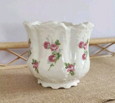 Vintage Ceramic Planter Vase Decorative | Cottage, Roses | Shabby Chic 