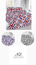 Union Jack Duvet Cover Set With Pillow cases Single Double Super King Size