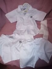 Build  A Bear Workshop Karate/Judo Outfit x 2 White Belt & Hanger
