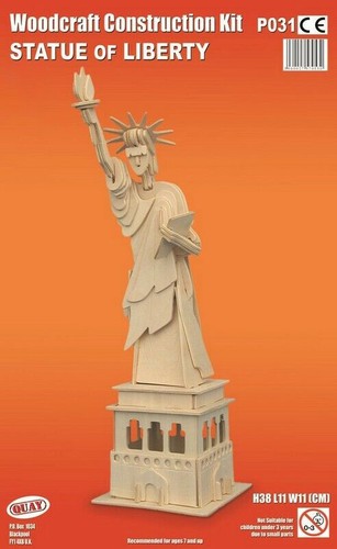 Statue liberty woodcraft - of,