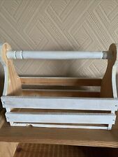 Solid Wooden Crate White Washed Recycled