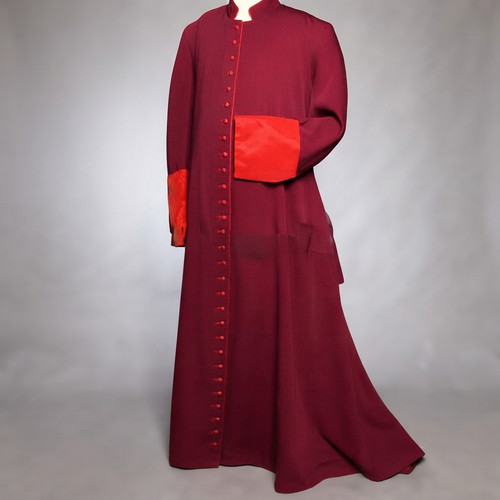 Men red bishop cassock - bishop,