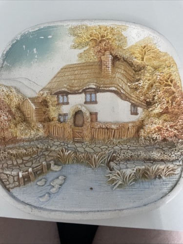 Vintage wall plaque - wall,
