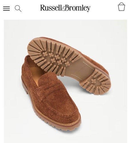 Russell and bromley - and, tan