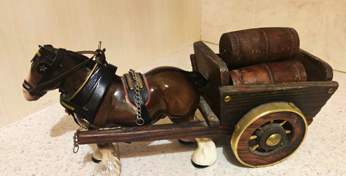 Wooden horse figurine - wooden,