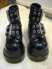 Demonia Bear 104 Boots Used  in Good Condition WOMENS 9 US SIZE  ON LABEL 