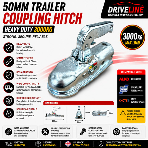 3000kg trailer coupling hitch - trailer,
