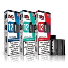 IVG Pro 12 Prefilled Refill Pods | 20mg Nic Salt | 10,000 Puffs | E-Cig | Re-Use