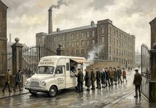 Mobile fish and chip van