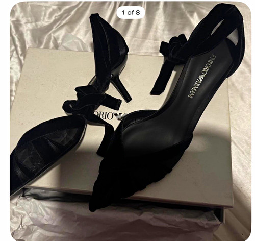 Emporio armani black strappy - armani,