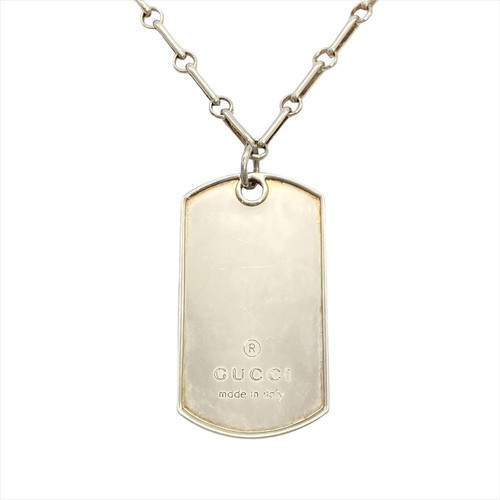 Gucci dog tag chain - gucci, necklace