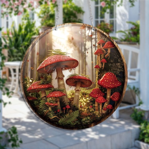 Mushroom woods suncatcher - mushroom,