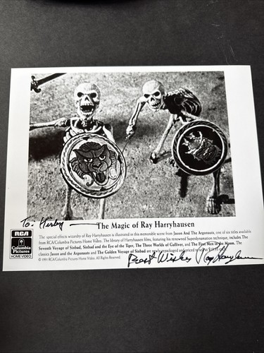 Ray harryhausen hen autograph - harryhausen,