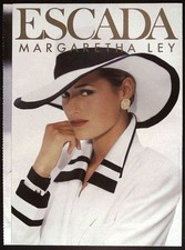 Large ESCADA Margaretha Ley 1994 FOLD-OUT POSTER Catalogue ADVERT Yasmin LE BON
