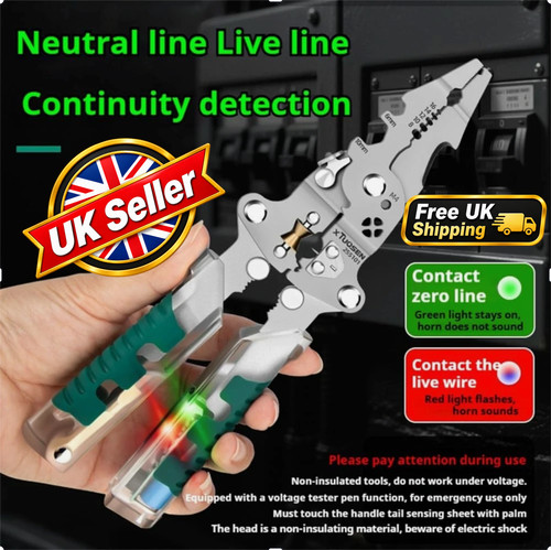 Wire stripper pliers - 18-in-1,