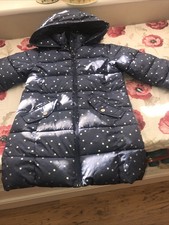 Girls Mango Blue Star Padded Coat Age 8