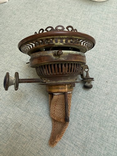 Hinks duplex brass - oil, lamp