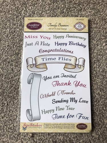 Justrite timely banners stamp - justrite,