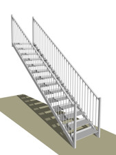  Steel Stairs: Fire escape /