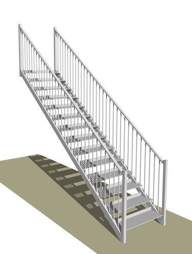 Steel stairs fire - steel, stairs:
