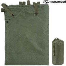 HIGHLANDER BASHA SHELTER CAMO WATERPROOF TARP SHEET ARMY GREEN CAMPING
