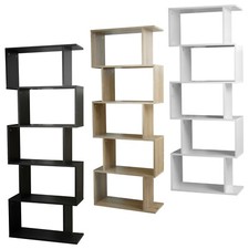 Wooden S-Shaped Bookcase