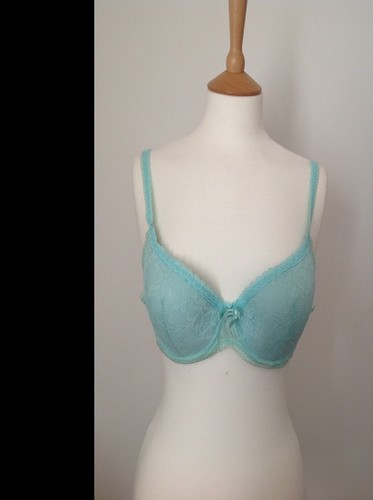 Bright blue lace bra - bra, from