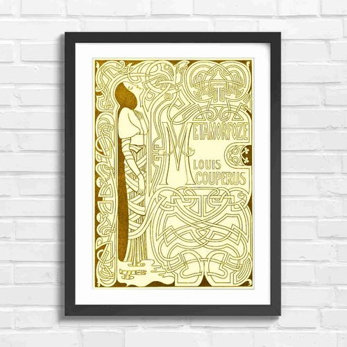 Art nouveau woman with floral - nouveau,