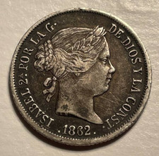 Spain Silver 900 4 Reales 1862