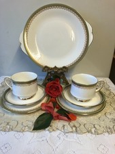 Paragon Vintage Bone China 'Kensington Pattern' x 2 Trio's/Cup/Saucers/PlatesVGC