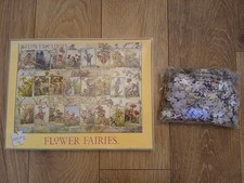 Flower Fairies Cicely Mary Barker Alphabet 1000 Piece Jigsaw Puzzle Complete GC