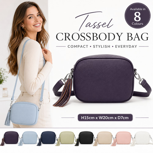 Women tassel crossbody bag - tassel,