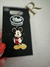 Disney Store Pin Badge  Mickey Mouse Classic Pose New With 2 Mickey Backs