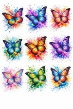 Butterfly Stickers for Mugs