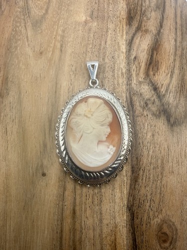 Vintage sterling silver oval - vintage,