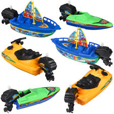 6 Pcs Speedboat Toy Wind up