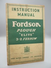 Instruction Manual Fordson