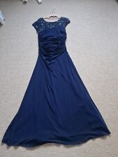 Stunning Untold dress size 14 blue party Occasion cruise Xmas Ball Prom